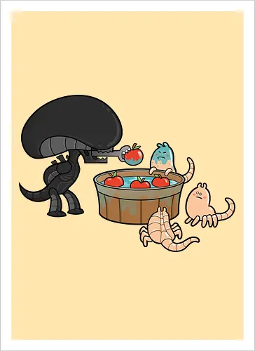 Xenomorph Party Games: Apple Catching