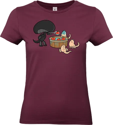 Xenomorph Party Games: Apple Catching - movies, Xenomorph, alien, ripley, facehugger, party, birthday, party games - Standard T-Shirt (Women)