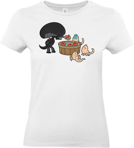 Xenomorph Party Games: Apple Catching - movies, Xenomorph, alien, ripley, facehugger, party, birthday, party games - Standard T-Shirt (Women)