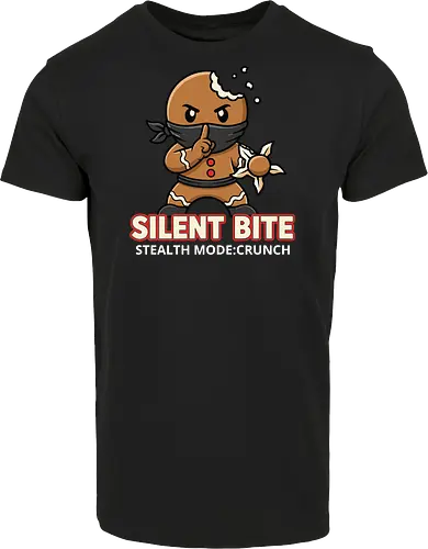 Silent Bite - Stealth Mode: Crunch" Funny Gingerbread Ninja T-Shirt
