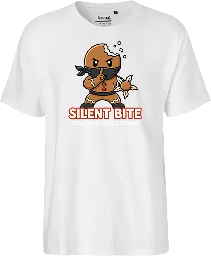 Silent Bite - Stealth Mode: Crunch" Funny Gingerbread Ninja T-Shirt