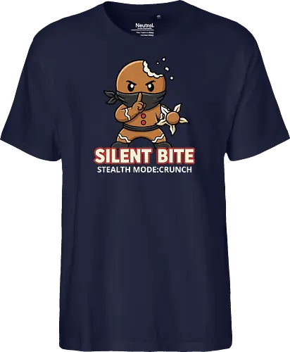 Silent Bite - Stealth Mode: Crunch" Funny Gingerbread Ninja T-Shirt