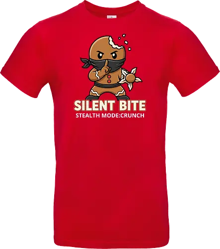 Silent Bite - Stealth Mode: Crunch" Funny Gingerbread Ninja T-Shirt