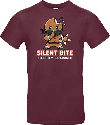 Silent Bite - Stealth Mode: Crunch" Funny Gingerbread Ninja T-Shirt