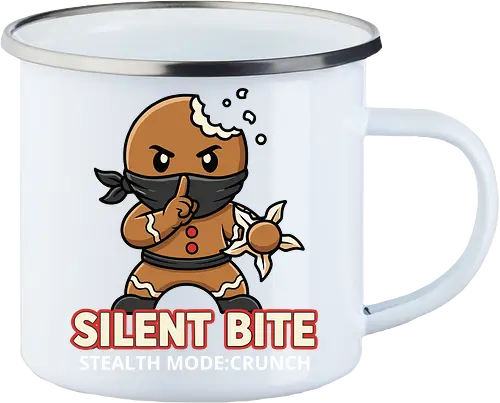 Silent Bite - Stealth Mode: Crunch" Funny Gingerbread Ninja T-Shirt