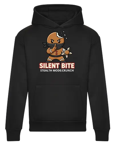 Silent Bite - Stealth Mode: Crunch" Funny Gingerbread Ninja T-Shirt