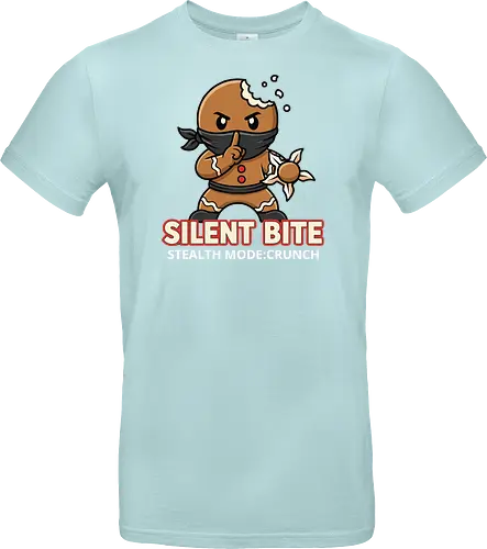 Silent Bite - Stealth Mode: Crunch" Funny Gingerbread Ninja T-Shirt