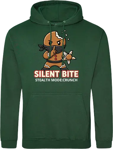 Silent Bite - Stealth Mode: Crunch" Funny Gingerbread Ninja T-Shirt