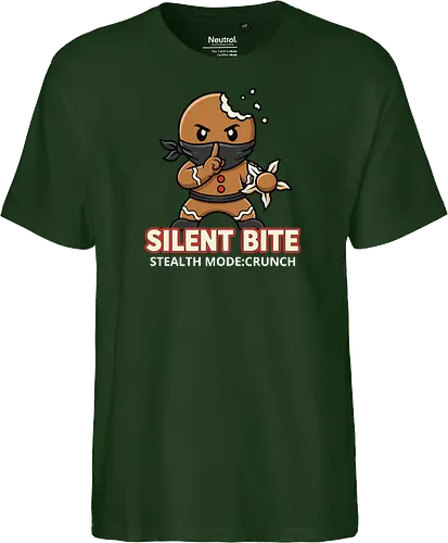 Silent Bite - Stealth Mode: Crunch" Funny Gingerbread Ninja T-Shirt