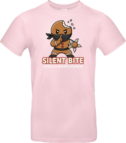 Silent Bite - Stealth Mode: Crunch" Funny Gingerbread Ninja T-Shirt