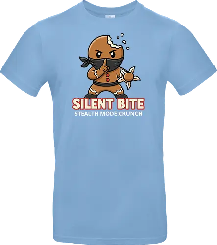 Silent Bite - Stealth Mode: Crunch" Funny Gingerbread Ninja T-Shirt