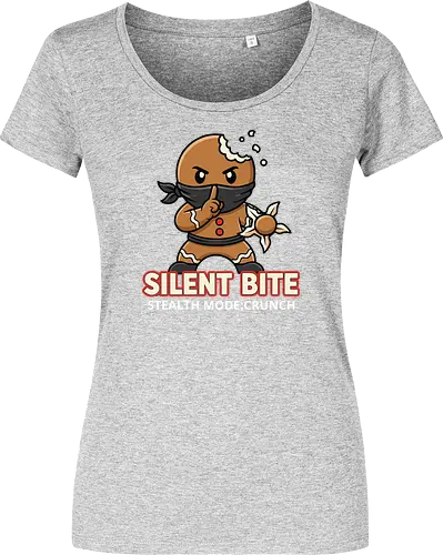 Silent Bite - Stealth Mode: Crunch" Funny Gingerbread Ninja T-Shirt