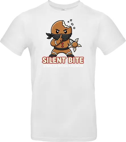 Silent Bite - Stealth Mode: Crunch" Funny Gingerbread Ninja T-Shirt
