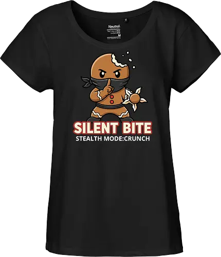 Silent Bite - Stealth Mode: Crunch" Funny Gingerbread Ninja T-Shirt