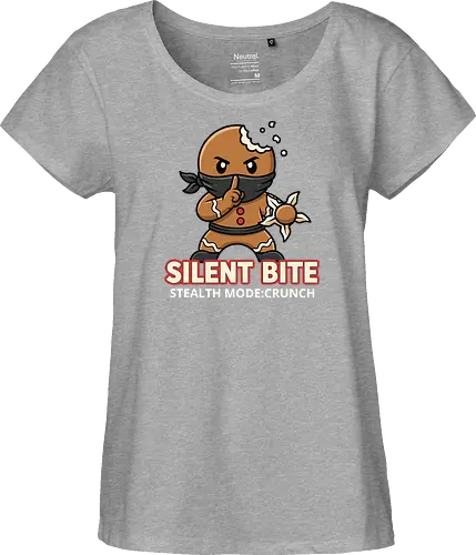 Silent Bite - Stealth Mode: Crunch" Funny Gingerbread Ninja T-Shirt