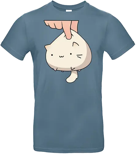 White Kawaii Kitten - Kawaii, cat, kitten, Paw, animal, play, cute, trick, partner, eat, cats, orange, brown, eyes, cute cats, adorable, fan art, feeding - Standard T-Shirt