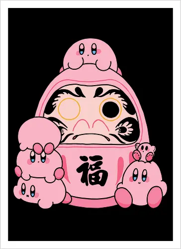 Pink Daruma Doll of Fortune