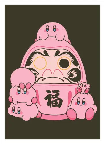 Pink Daruma Doll of Fortune