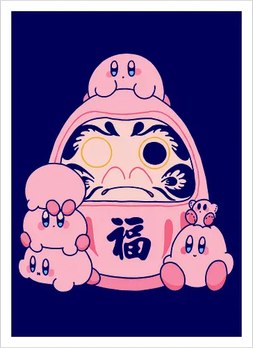 Pink Daruma Doll of Fortune