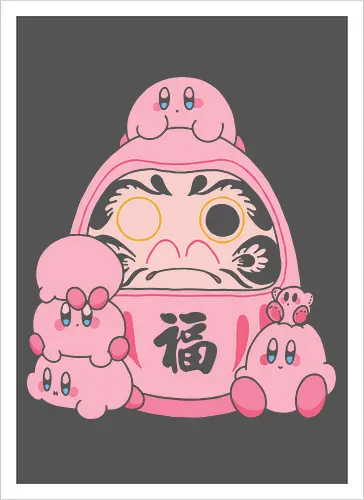 Pink Daruma Doll of Fortune