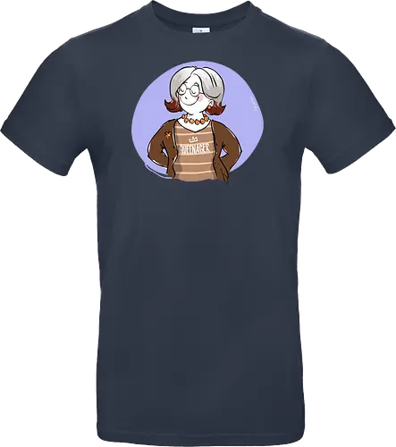 Queenager - Ringelpullisprüche, Ringeldinger, streifenweise, Spruch, Weisheit, Motivation, Ringelpulli, SprücheShirt, Cartoon Illustration, Statement, Handgezeichnet, Humor, Selbstironie, Streifenpulli, Spruchshirt, deutsch - Standard T-Shirt