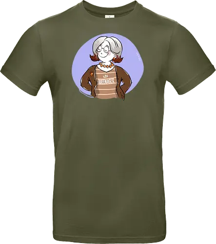 Queenager - Ringelpullisprüche, Ringeldinger, streifenweise, Spruch, Weisheit, Motivation, Ringelpulli, SprücheShirt, Cartoon Illustration, Statement, Handgezeichnet, Humor, Selbstironie, Streifenpulli, Spruchshirt, deutsch - Standard T-Shirt