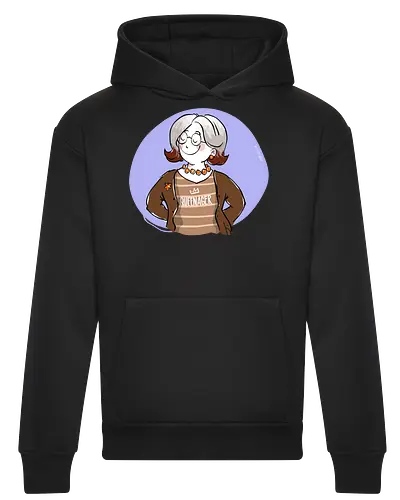 Queenager - Ringelpullisprüche, Ringeldinger, streifenweise, Spruch, Weisheit, Motivation, Ringelpulli, SprücheShirt, Cartoon Illustration, Statement, Handgezeichnet, Humor, Selbstironie, Streifenpulli, Spruchshirt, deutsch - Heavyweight Hoodie
