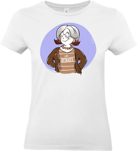 Queenager - Ringelpullisprüche, Ringeldinger, streifenweise, Spruch, Weisheit, Motivation, Ringelpulli, SprücheShirt, Cartoon Illustration, Statement, Handgezeichnet, Humor, Selbstironie, Streifenpulli, Spruchshirt, deutsch - Standard T-Shirt (Women)