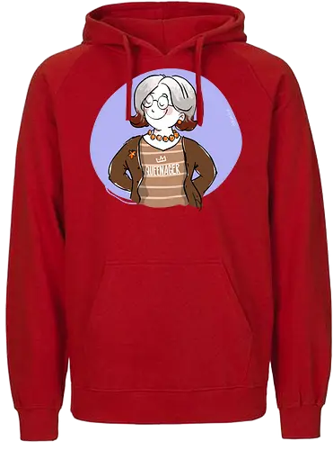 Queenager - Ringelpullisprüche, Ringeldinger, streifenweise, Spruch, Weisheit, Motivation, Ringelpulli, SprücheShirt, Cartoon Illustration, Statement, Handgezeichnet, Humor, Selbstironie, Streifenpulli, Spruchshirt, deutsch - Fairtrade Hoodie