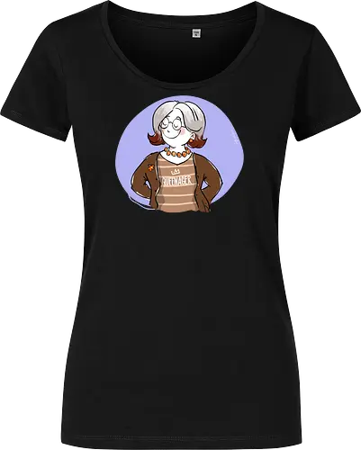 Queenager - Ringelpullisprüche, Ringeldinger, streifenweise, Spruch, Weisheit, Motivation, Ringelpulli, SprücheShirt, Cartoon Illustration, Statement, Handgezeichnet, Humor, Selbstironie, Streifenpulli, Spruchshirt, deutsch - Women T-Shirt