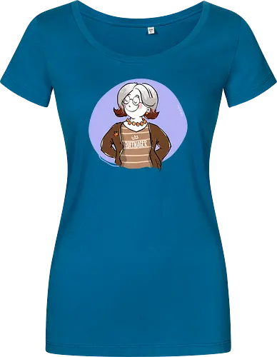Queenager - Ringelpullisprüche, Ringeldinger, streifenweise, Spruch, Weisheit, Motivation, Ringelpulli, SprücheShirt, Cartoon Illustration, Statement, Handgezeichnet, Humor, Selbstironie, Streifenpulli, Spruchshirt, deutsch - Women T-Shirt