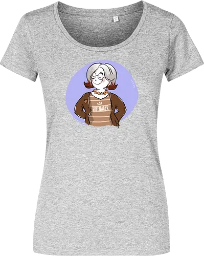 Queenager - Ringelpullisprüche, Ringeldinger, streifenweise, Spruch, Weisheit, Motivation, Ringelpulli, SprücheShirt, Cartoon Illustration, Statement, Handgezeichnet, Humor, Selbstironie, Streifenpulli, Spruchshirt, deutsch - Women T-Shirt