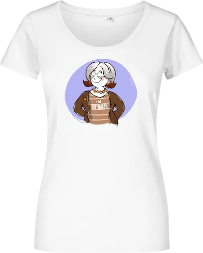 Queenager - Ringelpullisprüche, Ringeldinger, streifenweise, Spruch, Weisheit, Motivation, Ringelpulli, SprücheShirt, Cartoon Illustration, Statement, Handgezeichnet, Humor, Selbstironie, Streifenpulli, Spruchshirt, deutsch - Women T-Shirt