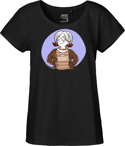 Queenager - Ringelpullisprüche, Ringeldinger, streifenweise, Spruch, Weisheit, Motivation, Ringelpulli, SprücheShirt, Cartoon Illustration, Statement, Handgezeichnet, Humor, Selbstironie, Streifenpulli, Spruchshirt, deutsch - Fairtrade Girl Shirt