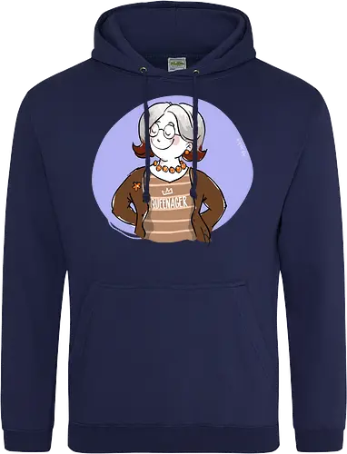 Queenager - Ringelpullisprüche, Ringeldinger, streifenweise, Spruch, Weisheit, Motivation, Ringelpulli, SprücheShirt, Cartoon Illustration, Statement, Handgezeichnet, Humor, Selbstironie, Streifenpulli, Spruchshirt, deutsch - Standard Hoodie