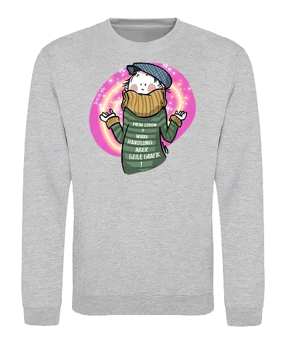 Mein Leben? - Ringelpullisprüche, Ringeldinger, streifenweise, Spruch, Weisheit, Motivation, Ringelpulli, SprücheShirt, Cartoon Illustration, Statement, Handgezeichnet, Humor, Selbstironie, Streifenpulli, Spruchshirt, deutsch - Sweatshirt