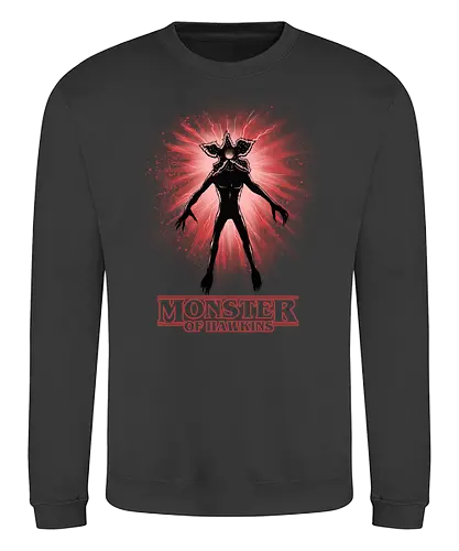 Flower Face Monster - Demogorgon, Strange, Monster, Hawkins - Sweatshirt