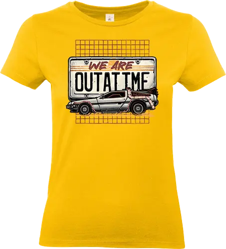 We Are OUTATIME - Movies, time, time travel, classic, classic movie, vehicle - Standard T-Shirt (Women)