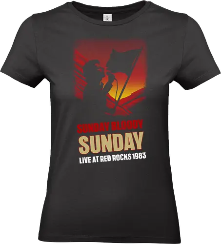 Sunday Bloody Sunday Music Art - music, album cover, funny, funny quote, funnytee, happy new year, music album, music artist, new years eve party, pop music, rock, rock bands, rock music, song lyrics, u2 - Standard T-Shirt (Women)