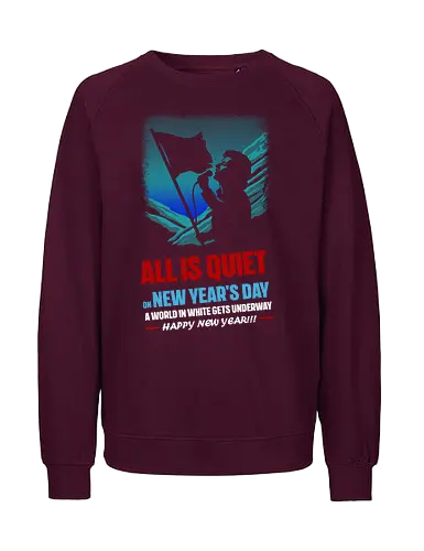 Happy New Year Musical Parody - music, album cover, funny, funny quote, funnytee, happy new year, music album, music artist, new years eve party, pop music, rock, rock bands, rock music, song lyrics, u2 - Fairtrade Sweatshirt