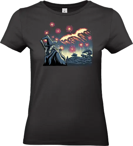 Fireoworks and Magic - Wizard, Wizard, Hobbit - Standard T-Shirt (Women)