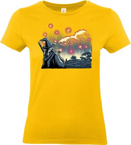 Fireoworks and Magic - Wizard, Wizard, Hobbit - Standard T-Shirt (Women)