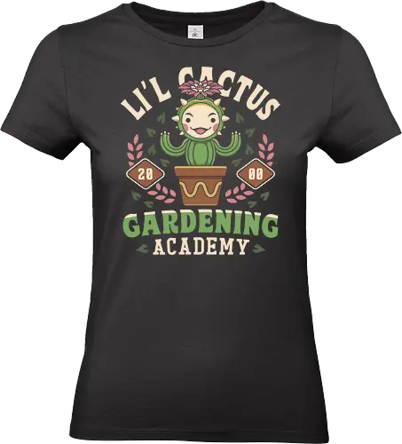 Lil Cactus Gardening Academy - visions of mana, children of mana, secret of mana, trials of mana, sword of mana, seiken densetsu, jrpg, video game, gaming, gamer, Final, adventure, lil cactus - Standard T-Shirt (Women)
