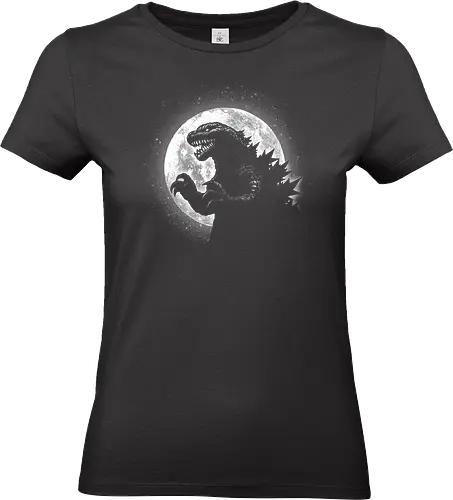 Moonlight Kaiju - monster, kaiju, godzilla artwork, Kaiju, Kaiju, fan art, sci-fi, anime, film, pop culture, creature - Standard T-Shirt (Women)