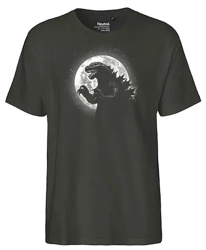 Moonlight Kaiju - monster, kaiju, godzilla artwork, Kaiju, Kaiju, fan art, sci-fi, anime, film, pop culture, creature - Fairtrade T-Shirt