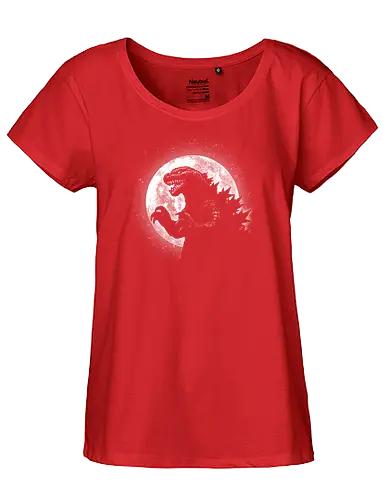 Moonlight Kaiju - monster, kaiju, godzilla artwork, Kaiju, Kaiju, fan art, sci-fi, anime, film, pop culture, creature - Fairtrade Girl Shirt