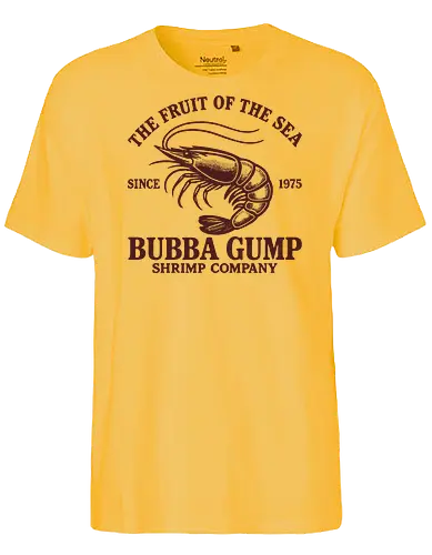 Bubba Gump - forrest gump, bubba, gump, shrimp, vintage, retro - Fairtrade T-Shirt