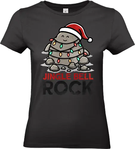 Jingle Bell Rock - Christmas, Holiday, Jingle Bells, Rock Music, Festive Decor, Merry Christmas, Winter Vibes, Ugly Sweater, Seasonal Gifts, Christmas Party, jingle bell - Standard T-Shirt (Women)