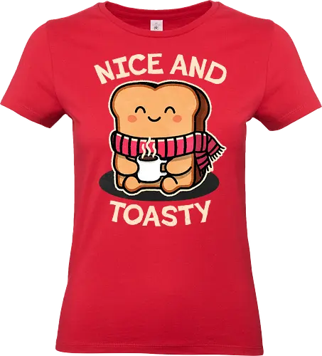 Nice and toasty - Christmas, Holiday, Jingle Bells, Rock Music, Festive Decor, cozy, warm, snuggly, winter, hot drinks, comfy, fireplace, autumn, hygge, comfortable, Merry Christmas, Winter Vibes, Ugly Sweater, Seasonal Gifts, Christmas Party - Standard T-Shirt (Women)
