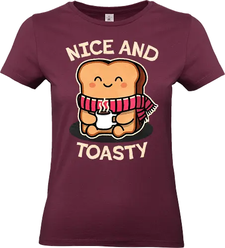 Nice and toasty - Christmas, Holiday, Jingle Bells, Rock Music, Festive Decor, cozy, warm, snuggly, winter, hot drinks, comfy, fireplace, autumn, hygge, comfortable, Merry Christmas, Winter Vibes, Ugly Sweater, Seasonal Gifts, Christmas Party - Standard T-Shirt (Women)